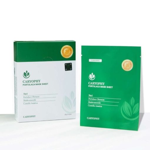 Mặt Nạ Caryophy Làm Giảm Mụn, Thâm & Dưỡng Ẩm Da 22g Portulaca Mask Sheet 3in1 - Hình ảnh 5